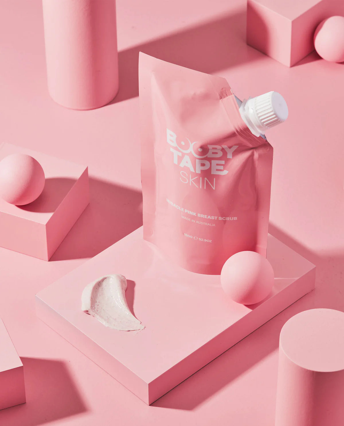Booby Tape Pink Miracle Breast Scrub