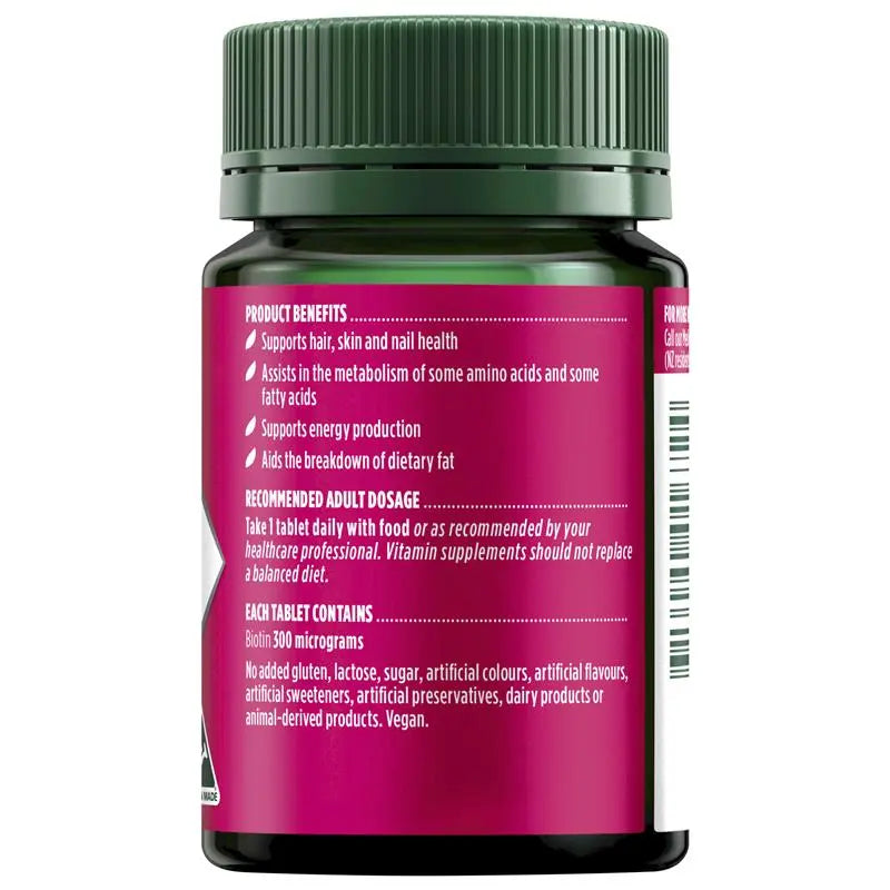 Nature's Own Biotin 300mcg 100 Tablets