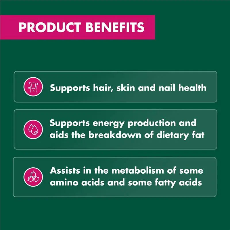 Nature's Own Biotin 300mcg 100 Tablets