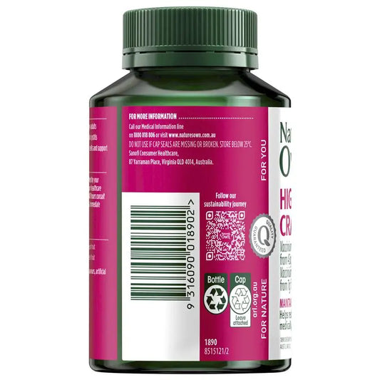 Nature's Own High Strength Cranberry 50,000mg 90 Capsules