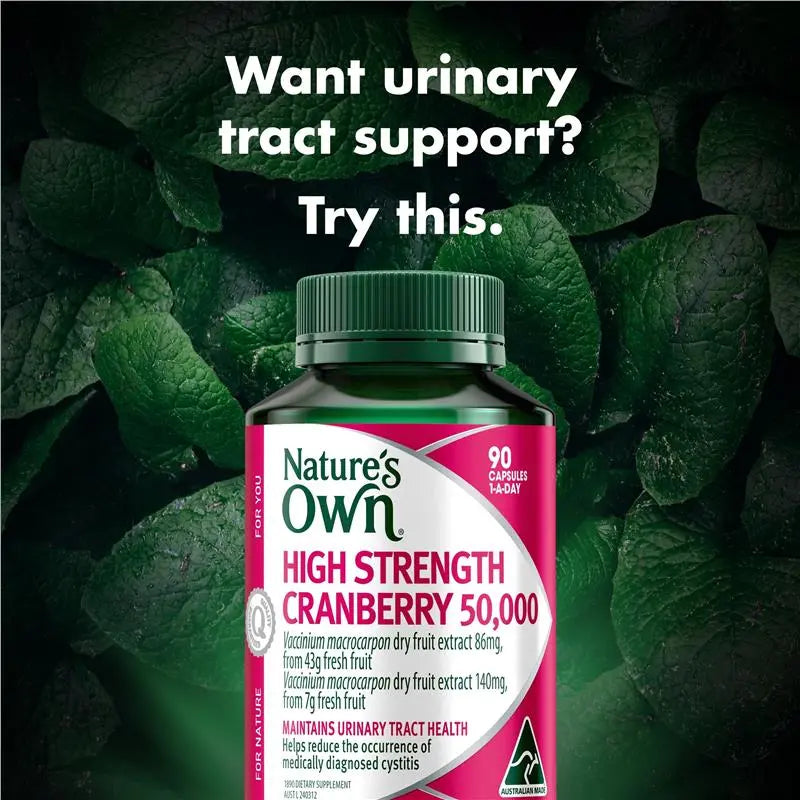 Nature's Own High Strength Cranberry 50,000mg 90 Capsules