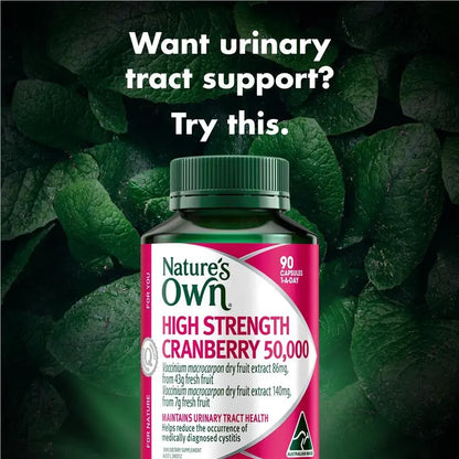 Nature's Own High Strength Cranberry 50,000mg 90 Capsules
